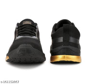 FITLER Unisex Kids Running Sports Shoes for Boys & Girls (Black)