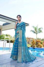 Weddind Special and Bollywood Style tissue organza saree