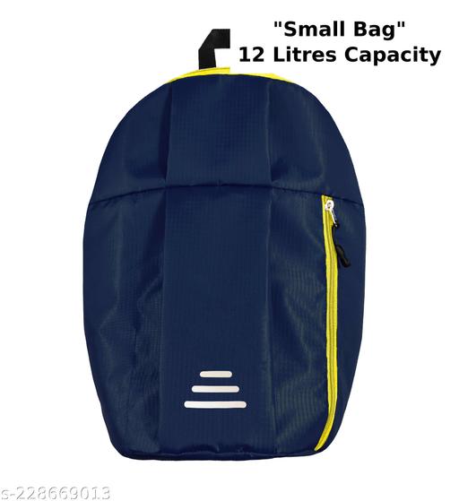 Small 12 L Backpack With Night Reflective Lines Lunch Bag For School, Collage and Office No Backpack
