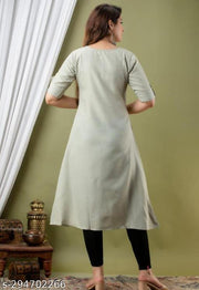 Florance Exclusive Slub Cotton Digital Printed Fully Stitched Aline Kurta For Women & Girls