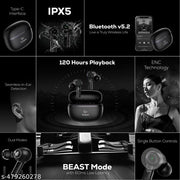 Storm Earbuds 12 hours playtime bluetooth wireless headphones earphone bluetooth headset