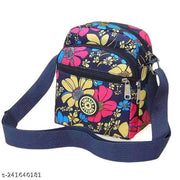 MOMISY Women Mobile Messenger Bag Ladies Nylon Shoulder Cross Body Long Strap for College, Outing, Travelling, Work