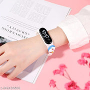 Combo-Oled Kidz Wrist Fashion Gear Digital Children Watch (Black Dial Multi Colored Strap)