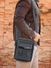 Veneer Classic Synthetic leather Shoulder Office Daytrip Crossbody Sling Bag For Men