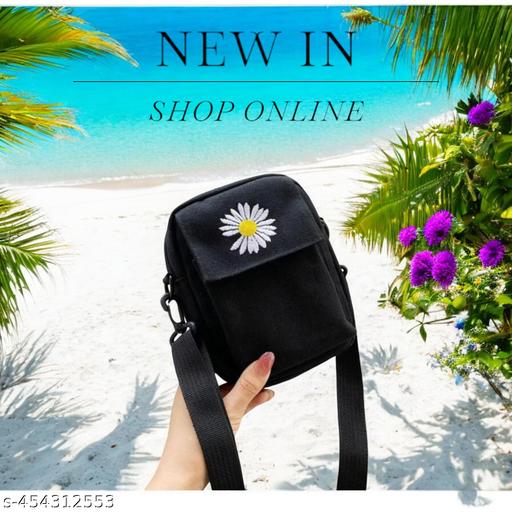 MessengerBag-Black Sling Bag  (Black, 1.5 L)