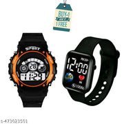 EARTH FACE DIGITAL SPORT  WATCH WITH COMBO OFFER SEVEN LIGHT SPORT WATCH WITH ALARAM AND LIGHT FEATURE