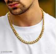 Trendy Rosra Golden Formal Watch For Men's Ring +Chain Free (GOLDEN RING+ CHAIN)