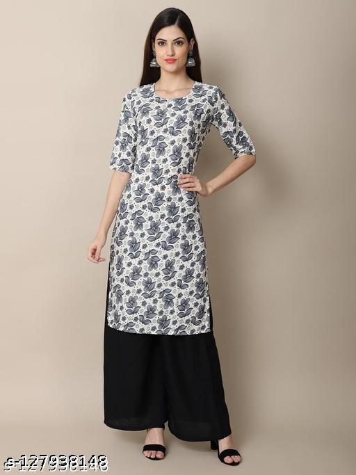Polyster/Crepe fabric-Kurti For Women