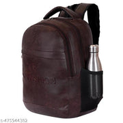 WESTOR ENTERPRISES -Latest Leather Fashionate Black School Bags Laptop Backpack Waterproof PU Leather Backpacks for Men Women Boys & Girls Backpack