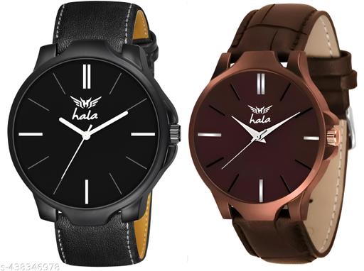 Combo of 2 | Genuine Leather Straps | Water Resistant | Boys Series