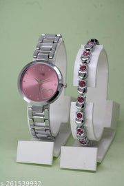 Buy 1 Get 1 Free-Most Selling Trending Metal Analog Watches for Women Ethnic Cosmic Bracelet for Girls Analog Watches