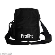 10 inchs Polyester Crossbody Side Bag for Tablet and Daily Use, Water-Resistant | Stylish Small Multi-Pocket Sling Cross Body Travel Office Business Messenger One Side Bag for Men & Women