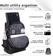 32 L Laptop Backpack Men Women’s Boys & Girls Fashion PU Leather Casual Backpack Bags for School, College, Tuition, Office Bag