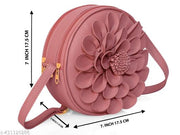 Pink Pu Fabric Premium Crossbody Bag For Women