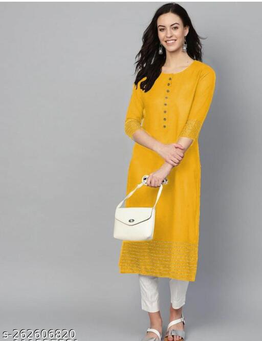 Amazing CN Latest Fashion Women's Solid Flared Kurti