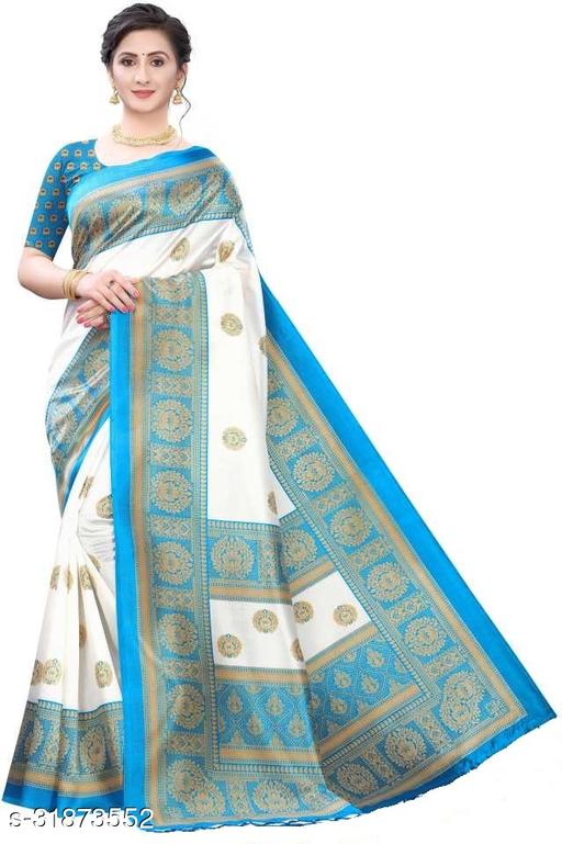 Fancy Women's Mysore Art Silk Printed Sarees.