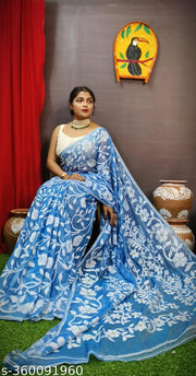 Best Quality Floral Desine Soft Dhakai Jamdani Saree