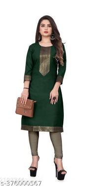 Stylelist Lace Border straight kurti for women and girls