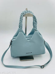 Knitted Hand Held Handbag with adjustable Sling