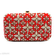 Beautiful Women's Red Velvet Clutch