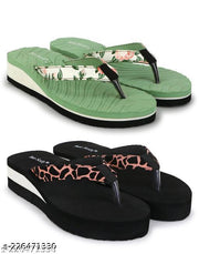 Two Soft Comfortable & Stylish Women's Daily Use Slipper/Flipflop for Women & Girls Combo of 2