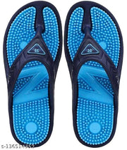TieFit Men's Accupressure Non-Slip Slippers & TieFit Men's Thong Slipper Combo Pair Of 2