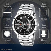 Dial, Day & Date Functioning, Stainless Steel Strap Analog Watch for Men (Dial-Silver)Men's sports watches,Men's chronograph watches,Men's automatic watches,Men's mechanical watches,Men's digital watches,Men's smartwatches,