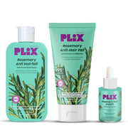 Plix Rosemary Anti-Hairfall Advanced Kit – Shampoo, Conditioner & Serum with 3% Redensyl