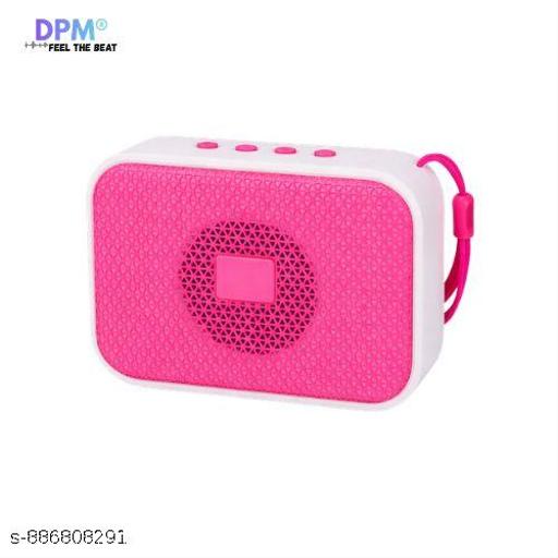 DPM Wireless Speaker with Mic, Loud Sound Output, RGB Lights, FM Radio Support