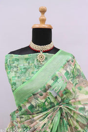 COTTON LILAN SILK SAREE