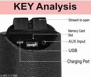 Bogx Recent high selling TG-113 Super Bass Wireless Bluetooth Portable Speaker |Splash Proof with AUX FM SD Card USB and Compatible with All Bluetooth Devices