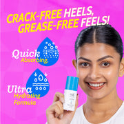 Chemist At Play 20% Urea Hydrating Foot Roll-On for Cracked Heels & Diabetic Foot - 50 gm | Pack of 2