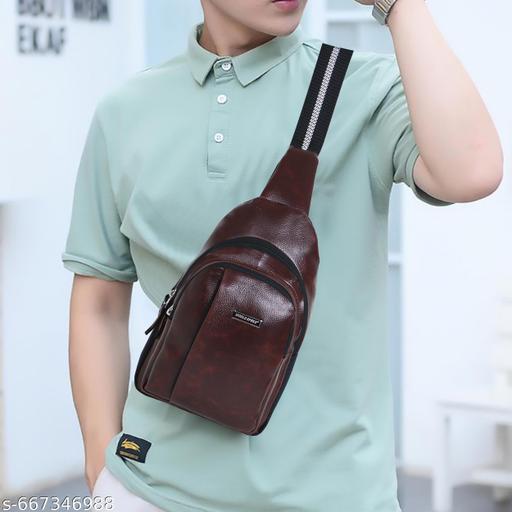 Crossbody Shoulder Backpack/Chest Sling Bag/One Side/Earphone -hole With Anti-theft World Speed Logo Sling Bag For Travel/ Office /Business/Messenger Purpose