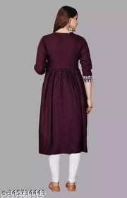 New Embroidery Gaithering Anarkali kurta