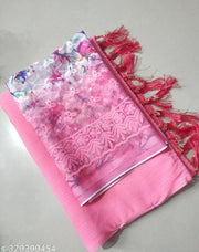 Georgette Sarees With Chifli Work Blouse For Women's