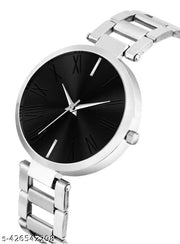New Fancy Solid Dial Attractive Metal Chain  Analog Watch for Women