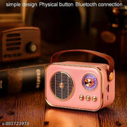 Vintage Bluetooth Wireless Speaker | 10W RMS Loud Sound | Retro Design with Type-C Charging, 8H Battery Backup, USB & AUX Input, Portable Home & Outdoor Speaker | Multicolour ( Pack of 1 )