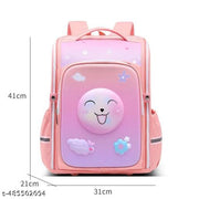 LATIQ MART Kids Cartoon School Bag Astronaut Design Nursery Cute Stylish Birthday Gift Waterproof Backpack Breathable Tuition Shoulder Bags for Girls And Boys 6-12 Years