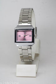 Attractive Solid Designer Stainless Steel Belt Analog Watches for Women