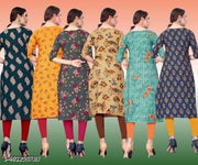 Polyster/Crepe fabric-Refined Kurtis