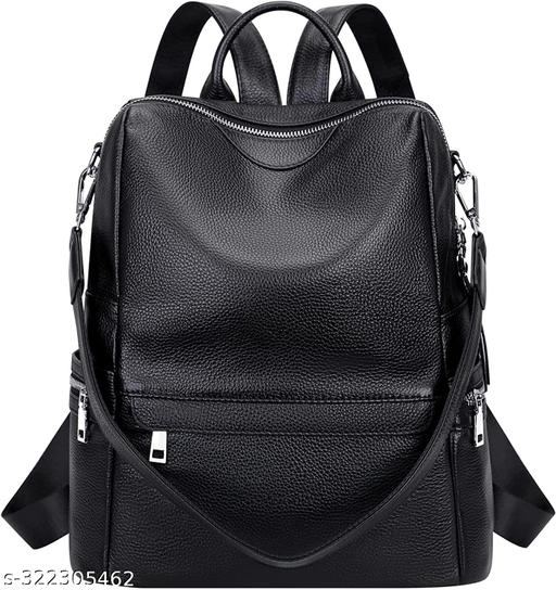 WomenBuzz Women Leather Convertible Shoulder Bag Ladies Anti theft Satchel Sling Travel(Backpack,bag,backpack for women women bag fashion,stylish)