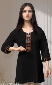 short emb kurti