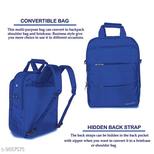 Satellite onvertible Backpack Shoulder Bag Messenger Bag Laptop Case Business Briefcase Leisure Handbag Multi-Functional Travel Rucksack Fits 11 Inch Laptop for Men/Women (Blue)
