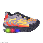 BUNNIES Baby Boys And Baby Girls LED Leight Indian Walking Shoes (1 Years To 13 Years )Black