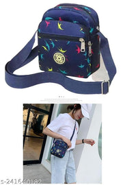 MOMISY Women Mobile Messenger Bag Ladies Nylon Shoulder Cross Body Long Strap for College, Outing, Travelling, Work