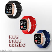 Trending stylish LED Ultra Digital Watches For Girls , Boys , Men , Women Pack Of 3pcs