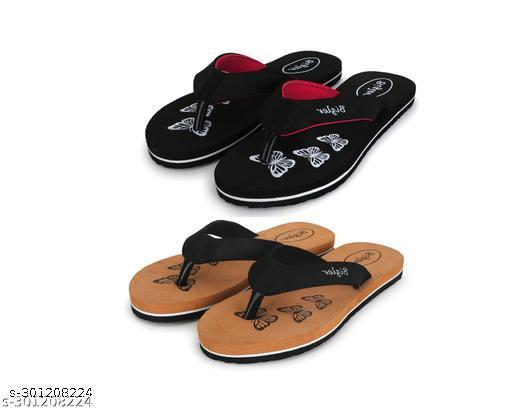 Women’s Soft EVA Slipper Combo (Pack of 2) | Doctor Recommended Orthopedic Dailywear Chappal for Ladies & Girls