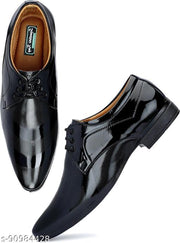 DESTA Men's Black Premium Quality Patent Lace up Formal Shoe