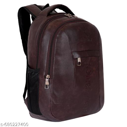 Unisex 25 Liters Laptop Backpack Bag Stylish Pu Leather School/College/Office & Travels