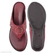 HUNYZA New looking woman and Girls Fashion Stylish Unique design brown ladies women sandal Casual Daily wear for comfortable ladies and salippre